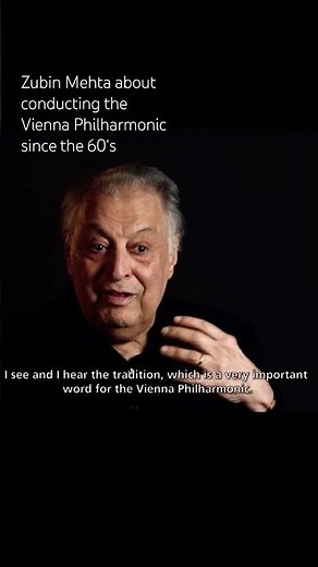 Zubin Mehta about conducting several generations of the Vienna Philharmonic 💛✨🎶