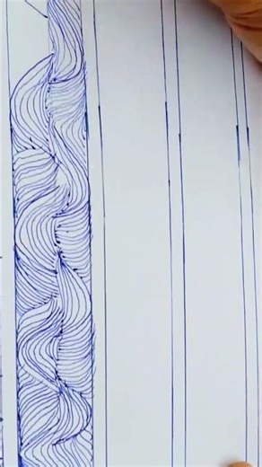 Simple Zentangle border drawing #Zentangle #doodleart#