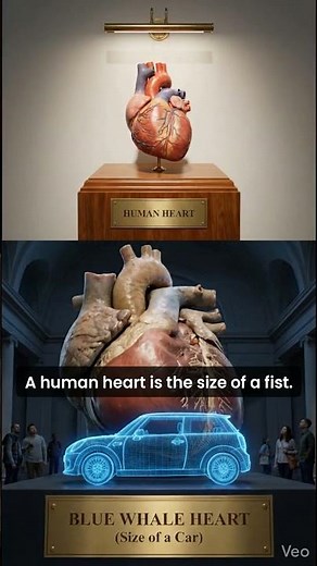 Heart Size: Human vs. Blue Whale