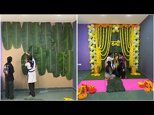 DIY Traditional Haldi Ceremony Decoration | Beautiful & Budget-Friendly Setup