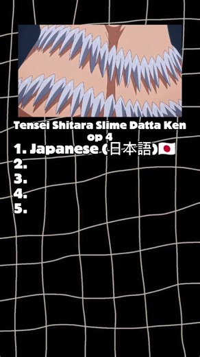 Anime openinigs in different languages ♥️ Tensei Shitara Slime Datta Ken op 4 #anime #animeopening #opening #song #ost #indifferentlanguages #fyp