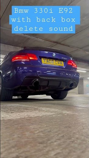 Bmw 330i E92 sound back box delete #bmw #330i #e92