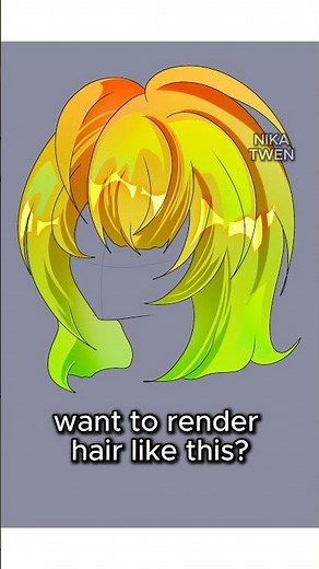 Hair shading tutorial💖 #arttutorial #digitalart #digitaldrawing