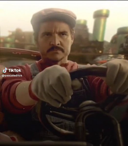 Pedro Pascal Mario Movie Edit: Mario Kart Fun