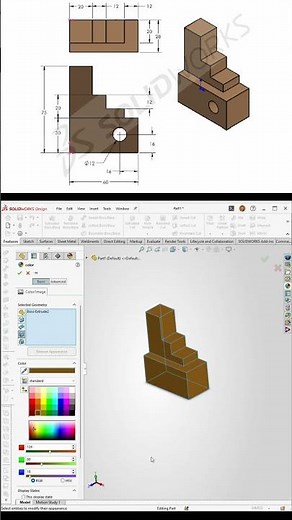 SolidWorks Practice Problem 1.1 | Step-by-Step CAD Modeling Tutorial