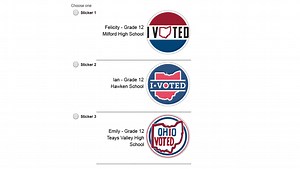 Finalists for new Ohio 'I Voted' sticker announced