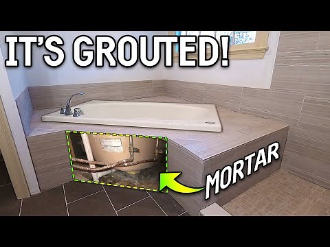 A SMOOTH Tub Install and BEAUTIFUL Grout Lines