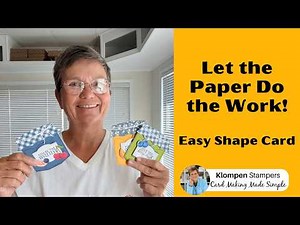Simple Cards with Designer Series Paper | Easy Shape Card + Fun Fold Ideas