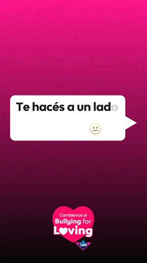 ¡No te quedés callado! Mirá el video para saber como podés estar siendo partícipe del bullying y cómo evitarlo  | Saba | Facebook