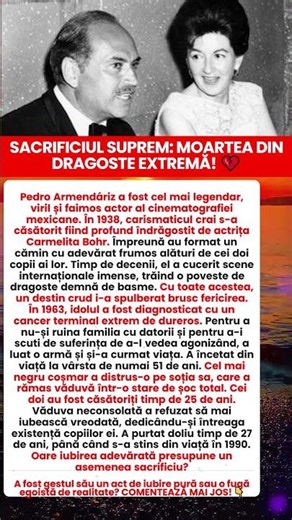 Tragedia lui Pedro Armendáriz și Carmelita