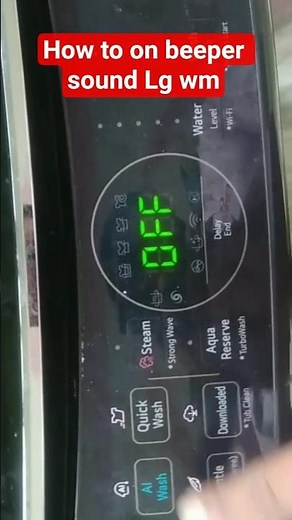 how to on beeper sound lg wm