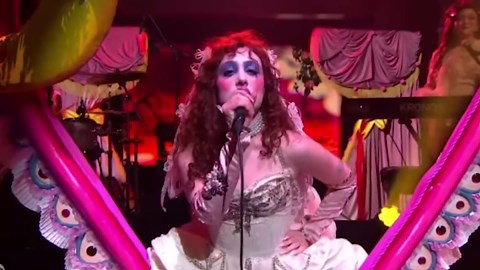 Chappell Roan performs on Saturday Night Live