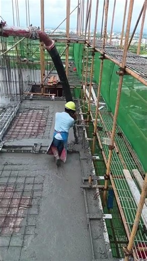 Slab Casting | Boom Pressure | Truck Boom Pump #slab #boompump #truck #truckboom