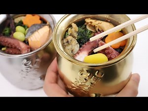 Gold and Silver Octopus Pot Bento Ekiben