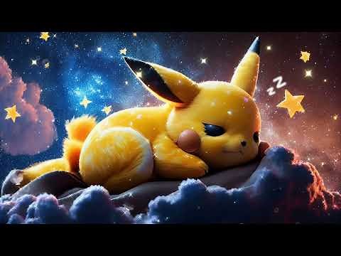 Cute Pikachu is Sleeping with Baby Sleep Music - Best Bedtime Lullaby