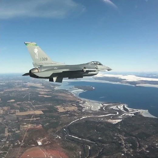 F-16 Fighter Jet Mach Speed Demonstration #military #aviation #f16