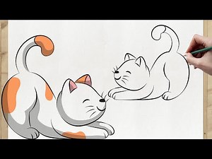 How to Draw KITTEN 🐱 | Baby Cat | Cute Animal Tutorial*