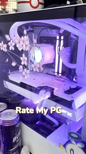 What do you think of my pc build #waifu #pcwrap