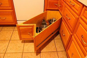 Homemade Kitchen Corner Drawers