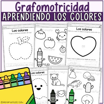 Grafomotricidad y los Colores - Worksheets and Coloring Pages in Spanish