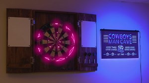 Personalized Red Wine Glass Home Bar Tri-Color LED Neon Light Sign, a Unique 3D Engraved Art Decor | Customize Name Date Text Quote Font & Green & Yellow 17.7 x 13.6 Inches st9s43-p3-tm-wgy