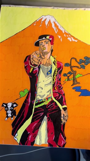 I think it’s one of my favorites, even though I forgot a few details #jotaro #jojos #jjba #drawing