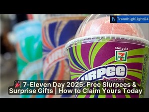 🎉 7-Eleven Day 2025: Free Slurpees & Surprise Gifts | How to Claim Yours Today