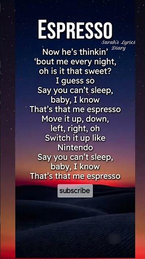 Espresso lyrics - Sabrina Carpenter#sabrina#espresso#lyrics#shorts#songs#english#viral#trending#bts