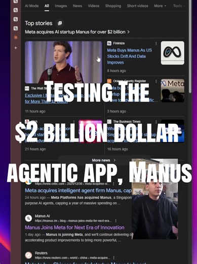 who the hell is using manus? I've never used it before the acquisition news. i review manus by giving it 3 different tasks. it's ok.