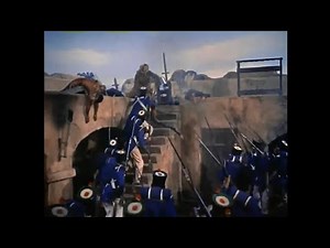 Davy Crockett at The Alamo. The last stand