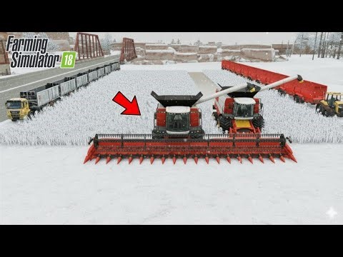 🚜🎮 Farming Simulator 18 | Winter Mod 🌨️❄️ | Cutting & Selling Corn 🌽💰