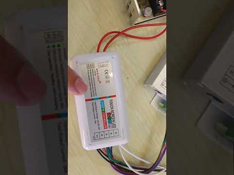How to connect the RGBW led strip light with controller and amplifier