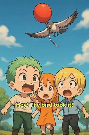 Baby Zoro and the Flying Balloon 🎈 | Funny Chibi Short Animation #shorts