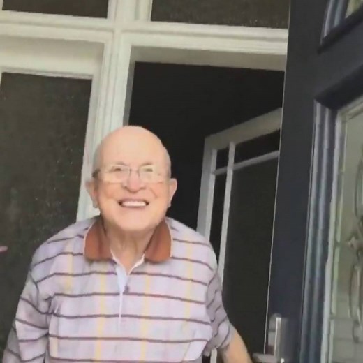 2.4M views · 40K reactions | A granddad has gone viral after his granddaughter captured a compilation of his sweet reaction to her coming round for dinner. More: https://bbc.in/2QEmh9F | BBC Scotland News | Facebook