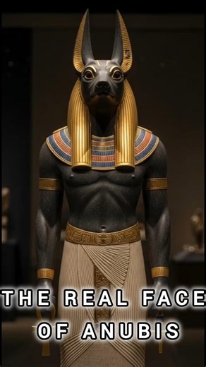The Real Face of Anubis | From Ancient Statue to Reality #ancientegypt #history #shorts