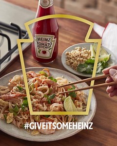 4.9K views · 13 reactions | Who knew Heinz Tomato Ketchup was the secret ingredient to Pad Thai? Use our simple recipe to cook up a delicious meal tonight. #GiveItSomeHeinz Full recipe here - https://bit.ly/2JwnyNG | Heinz UK | Facebook