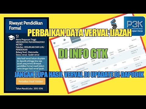 CARA MEMPERBAIKI DATA VERVAL IJAZAH YANG SALAH| UPDATE JUGA HASIL VERVAL DI APLIKASI DAPODIK
