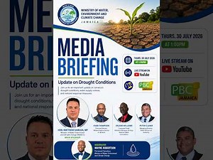 JISTV | Update on Jamaica's Drought Conditions & National Water Supply Outlook