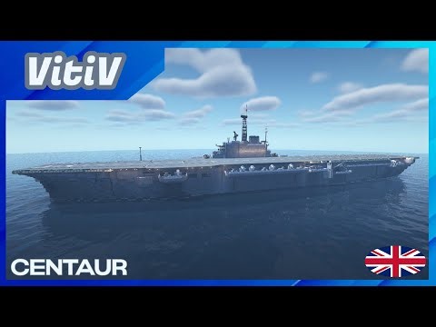 HMS Centaur (R06) - Centaur-class Light Aircraft Carrier - Minecraft