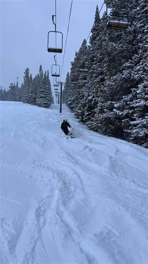 It was a powder day with 6 inches falling at the base and 8 on the summit. You may want to call in sick tomorrow! 🤫 | Snowy Range Ski Area