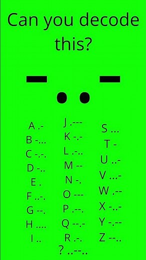 Could you decode it WITHOUT HINTS??? #morse #morsecode #challenge