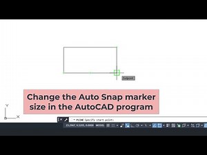 Change the Auto Snap marker size in the AutoCAD program