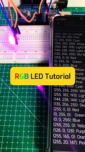 Control RGB LED with Arduino Using Android Phone📱 (Easy Tutorial) #arduinoproject #rgbled