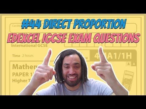 #44 Direct and Inverse Proportion - Edexcel IGCSE Exam Questions