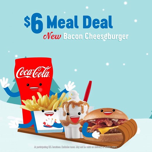 All aboard, bacon lovers! The DQ $6 Meal Deal is one delicious ride with all your full-sized favorites, and yes, a NEW Bacon Cheeseburger. And it’s available all day! #HappyTastesGood | Dairy Queen