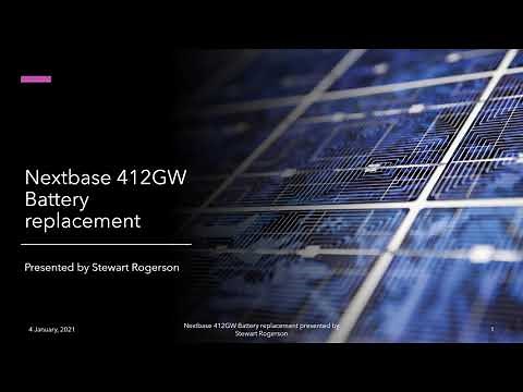 Nextbase 412GW Battery Replacement