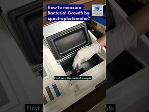How to measure Bacterial Growth by spectrophotometer? #raqbamicrohu#microbiology#spectrophotometer