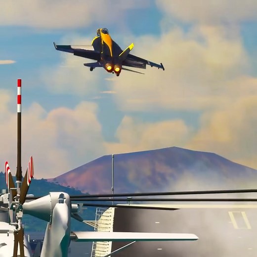 62K views · 1.2K reactions | Incredible! Super Jet Fighter F-18 takes off from Aircraft Carrier | IronGaming | Facebook