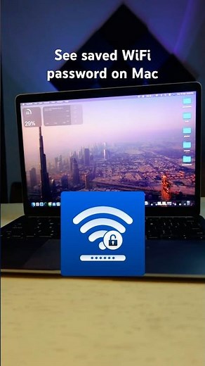 How to see saved wifi password on Mac #shorts