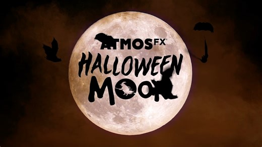 3.7K views · 25 reactions | With a glowing harvest moon as a backdrop, the Halloween Moon Decoration Collection shines brightly on the many creatures that make their home in the moonlight. The collection is perfect for AtmosFX’s Decorating Disc XL and projecting onto three pumpkins. https://atmosfx.com/products/halloween-moon | AtmosFX | Facebook